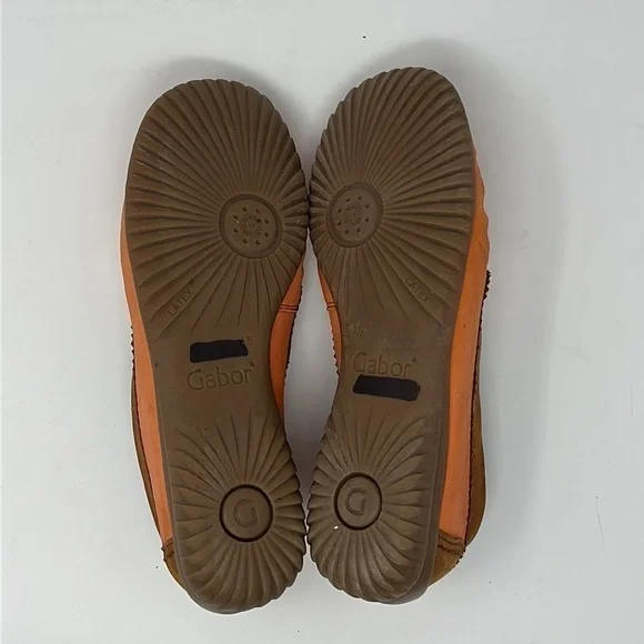 Gabor Orange Slip On Loafers Size UK 4.5 = US 7 - Picture 9 of 10